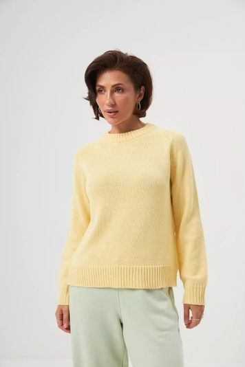 Светр реглан бавовняний жовтий 17_26_16667/жовтий Wear Me