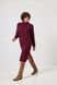 Сукня жіноча вʼязана з розрізами бордова 14_26_16791/бордовий Wear Me №3