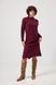 Сукня жіноча вʼязана з розрізами бордова 14_26_16791/бордовий Wear Me №1