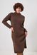 Сукня жіноча вʼязана з розрізами коричнева 14_26_16791/коричневий Wear Me №5