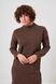 Сукня жіноча вʼязана з розрізами коричнева 14_26_16791/коричневий Wear Me №6
