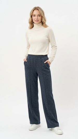 Брюки трикотаж рубчик графіт Стрейя/графіт Ariadna