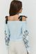Блуза жіноча блакитна вишивка синя 35597/блакитний-синій ARjen №5