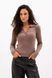 Джемпер поло жіночий коричневий 7_26_16630/коричневий Wear Me №1