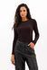 Лонгслів жіночий в рубчик коричневий 7_26_16629/коричневий Wear Me №1