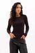 Лонгслів жіночий в рубчик коричневий 7_26_16629/коричневий Wear Me №2