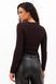 Лонгслів жіночий в рубчик коричневий 7_26_16629/коричневий Wear Me №4