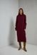 Сукня в'язана з розрізами бордова 14_24_9447/бордо Wear Me №1