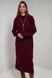 Сукня в'язана з розрізами бордова 14_24_9447/бордо Wear Me №2
